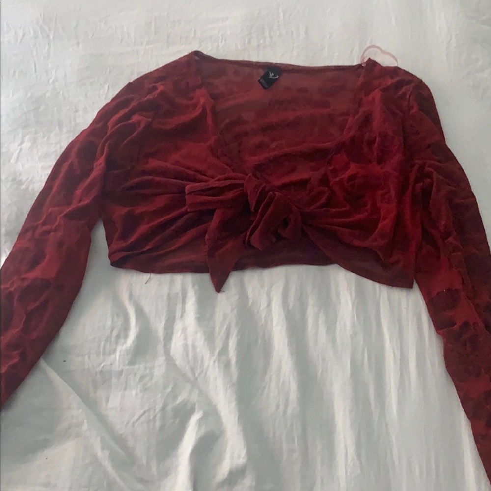 Windsor tie up crop top